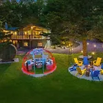 The Lazy Bear Cabin Dome Hot Tub Sauna & More